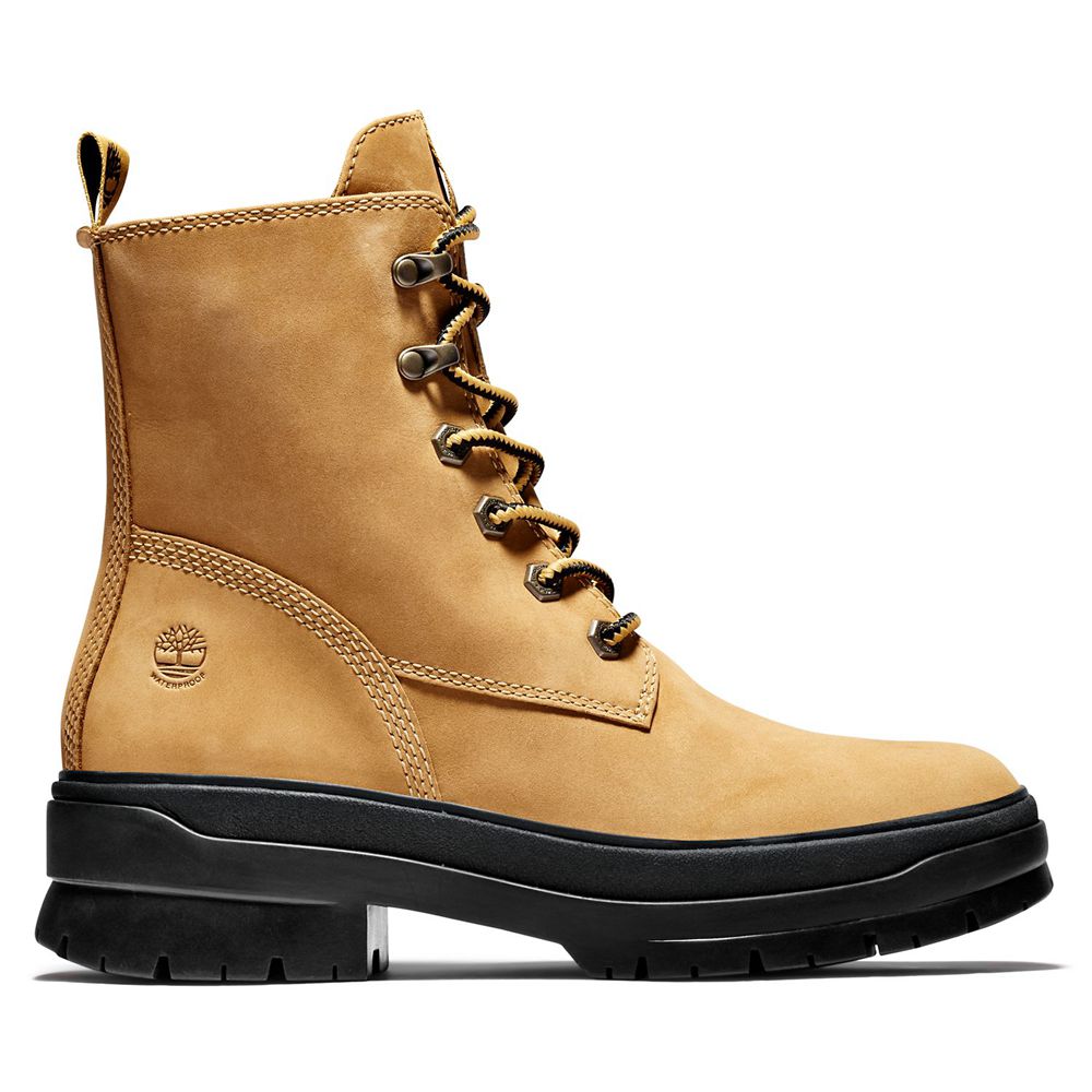 Botas Con Cordones Timberland Argentina Mujer - Malynn Ek+ Waterproof - Marrones/Negras - GTCNYX-318